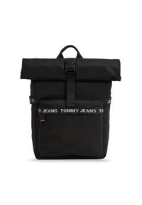 Tommy Jeans Plecak Essential Rolltop AM0AM11515 Czarny. Kolor: czarny