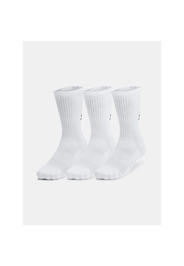 Skarpety Under Armour Training Cotton Crew 3. Kolor: biały. Sport: fitness