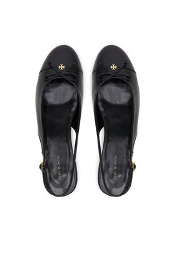 Tory Burch Baleriny 166592 Czarny. Kolor: czarny. Materiał: skóra