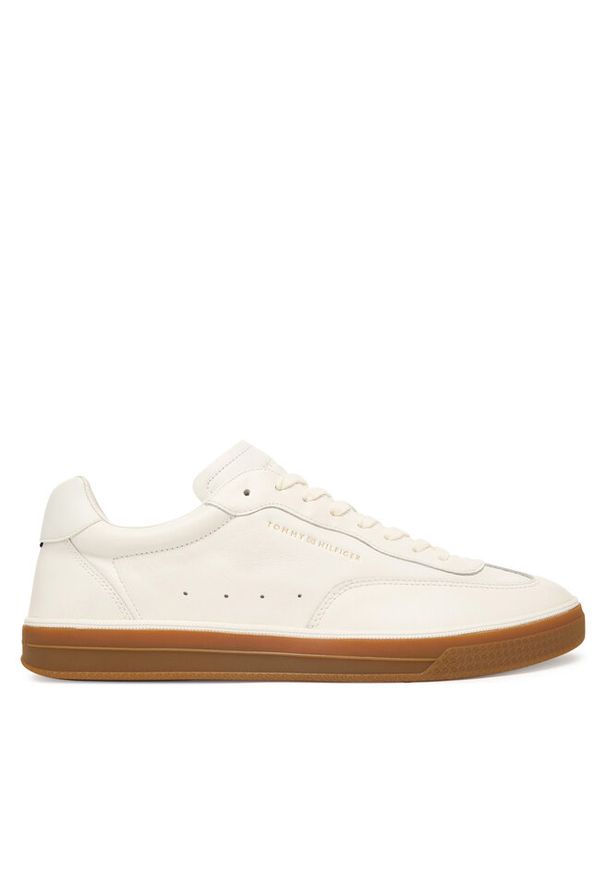 TOMMY HILFIGER - Sneakersy Tommy Hilfiger. Kolor: kremowy