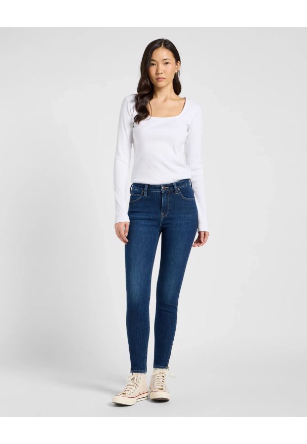 Lee - DAMSKIE SPODNIE LEE SCARLETT HIGH ZIP NO FOUL 112370897