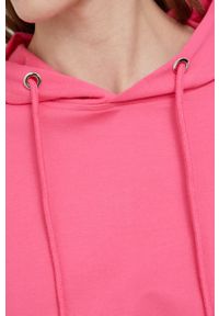 Answear Lab bluza damska kolor różowy z kapturem gładka. Typ kołnierza: kaptur. Kolor: różowy. Wzór: gładki. Styl: wakacyjny #3