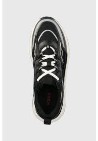 Hugo - HUGO sneakersy Joyce Runn kolor czarny. Nosek buta: okrągły. Zapięcie: sznurówki. Kolor: czarny. Obcas: na platformie