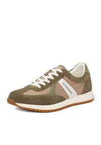 Guess Jeans Sneakersy EO-ORLANDO-01 126AM Khaki. Kolor: brązowy. Materiał: materiał #7