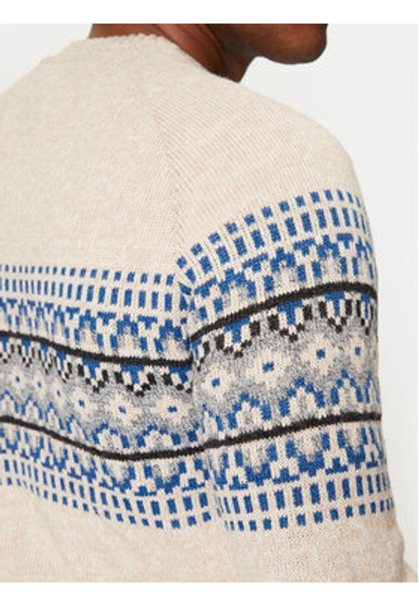 Brave Soul Sweter MK-517ERICKSON Écru Regular Fit. Materiał: syntetyk