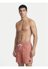 Quiksilver Szorty kąpielowe Stretch Printed Volley 16 EQYJV04217 Różowy Regular Fit. Kolor: różowy. Materiał: syntetyk #3