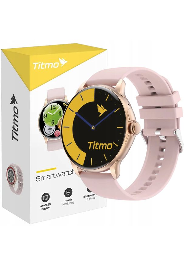 krainaGSM - SMARTWATCH Titmo O-150 AMOLED SPORTOWY ROZMOWY BLUETOOTH KROKOMIERZ. Rodzaj zegarka: smartwatch. Styl: sportowy