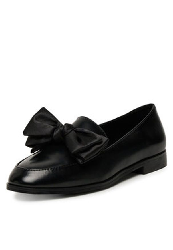 DeeZee Loafersy HY20232-2 Czarny. Kolor: czarny. Materiał: skóra