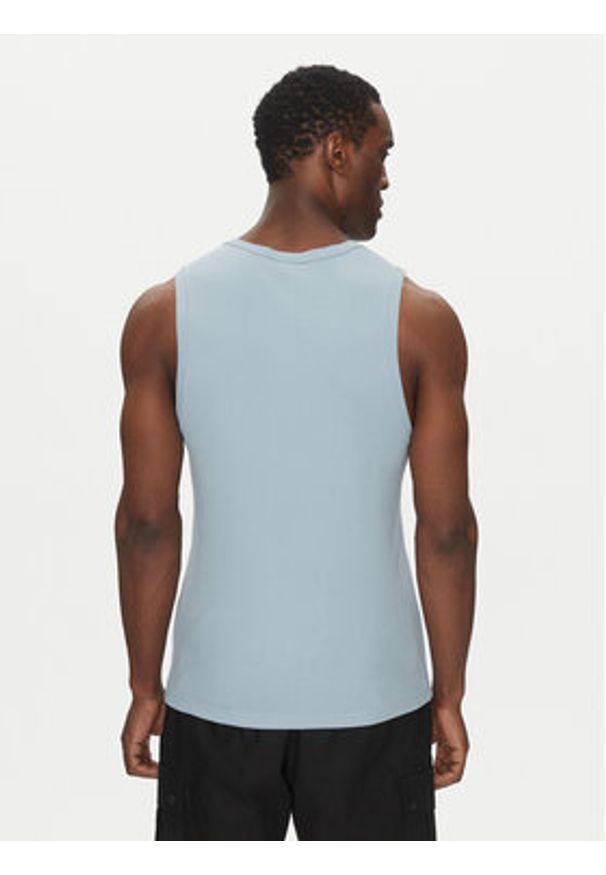 Hugo - HUGO Tank top Dapota 50542089 Niebieski Slim Fit. Kolor: niebieski. Materiał: bawełna