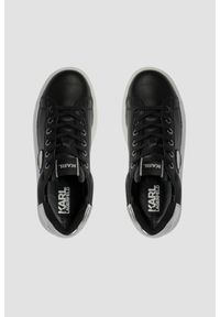 Karl Lagerfeld - KARL LAGERFELD Czarne sneakersy Karl Nft Lo Lace. Kolor: czarny