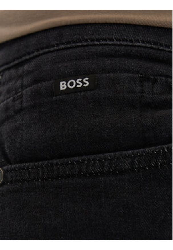 BOSS Jeansy H-Delaware 50550954 Czarny Slim Fit. Kolor: czarny