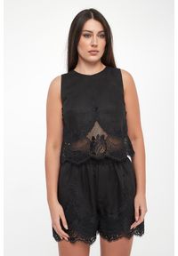 Twinset Milano - Top damski lniany TWINSET. Materiał: len #4