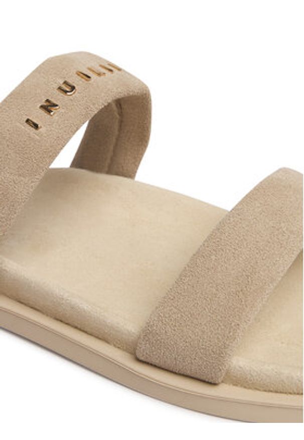 Inuikii Klapki Slaps 1004.003.0671 Szary jasny. Kolor: szary. Materiał: zamsz, skóra