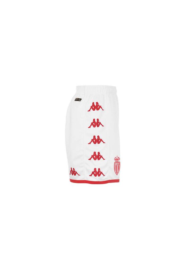Kappa - Szorty AS Monaco Kombat Ryder Pro. Kolor: czerwony, biały, wielokolorowy. Sport: piłka nożna