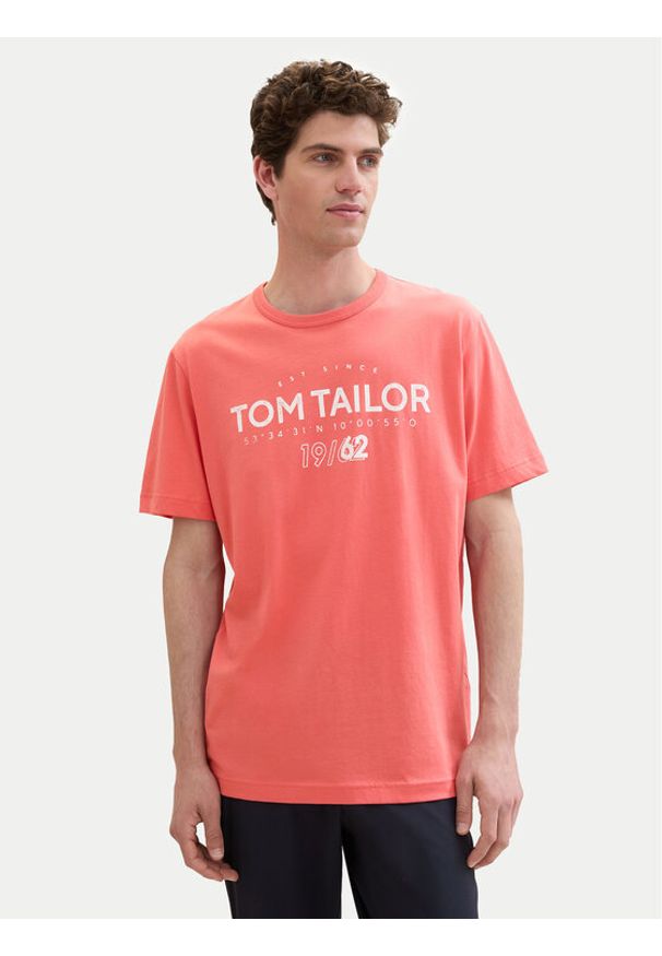 Tom Tailor T-Shirt 1041871 Czerwony Regular Fit. Kolor: czerwony. Materiał: bawełna