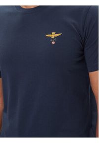 Aeronautica Militare T-Shirt 252TS1580UJ00372 Granatowy Regular Fit. Kolor: niebieski. Materiał: bawełna #5