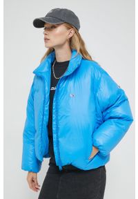 Tommy Jeans kurtka puchowa damska zimowa. Kolor: niebieski. Materiał: puch. Sezon: zima #5