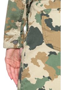 Lee - DAMSKA KURTKA JEANSOWA LEE CROPPED RIDER JACKET CAMOUFLAGE L54CCW03 112112756. Materiał: jeans. Wzór: moro #6
