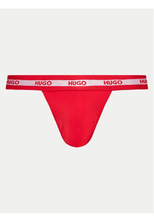 Hugo Komplet 3 par slipów Jock Strap 50517882 Kolorowy. Materiał: bawełna. Wzór: kolorowy