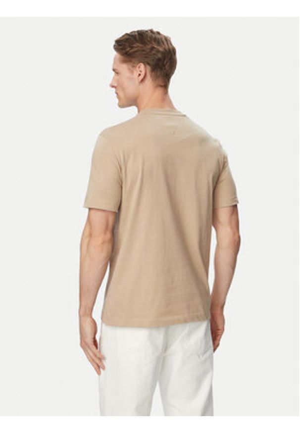 TOMMY HILFIGER - Tommy Hilfiger T-Shirt Ess Seasonal MW0MW39995 Beżowy Regular Fit. Kolor: beżowy. Materiał: bawełna