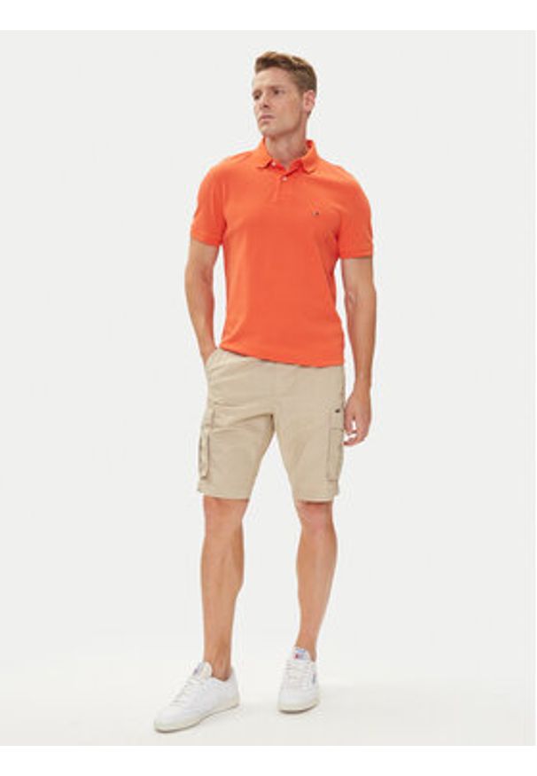 Petrol Industries Szorty materiałowe M-1050-SHO600 Beżowy Cargo Fit. Kolor: beżowy. Materiał: bawełna