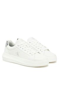 Calvin Klein Jeans Sneakersy Chunky Cupsole Low Mg YW0YW01769 Biały. Kolor: biały. Materiał: skóra #4