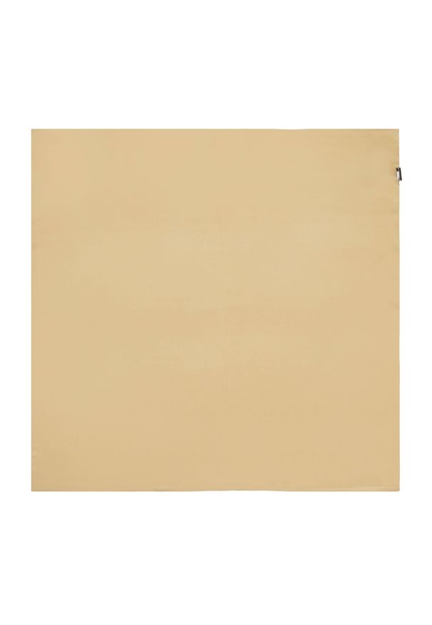 Wittchen - Damska apaszka jedwabna. Kolor: złoty. Materiał: jedwab. Wzór: gładki. Styl: klasyczny, elegancki