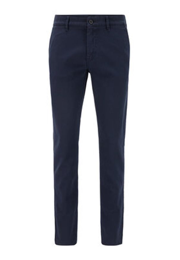 BOSS - Boss Spodnie materiałowe Schino-Modern 2 50436144 Granatowy Slim Fit. Kolor: niebieski. Materiał: bawełna