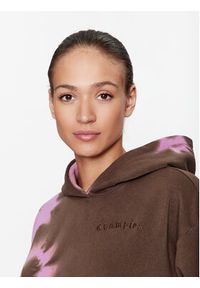 Champion Bluza Hooded Sweatshirt 116753 Różowy Regular Fit. Kolor: różowy. Materiał: syntetyk