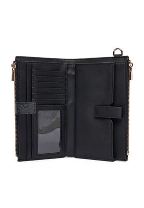 Guess Duży Portfel Damski Laurel II Slg SWSG74 59157 Szary. Kolor: szary. Materiał: skóra