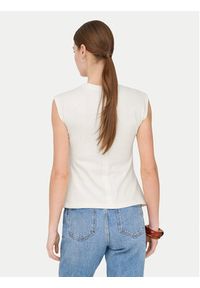 only - ONLY T-Shirt Marie 15372452 Biały Regular Fit. Kolor: biały. Materiał: bawełna #7