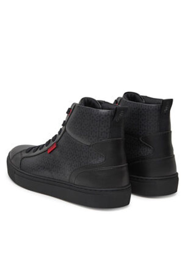 Hugo - HUGO Sneakersy Morrie 50553127 Czarny. Kolor: czarny. Materiał: skóra