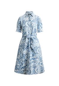 Lauren Ralph Lauren - LAUREN RALPH LAUREN Sukienka koszulowa 200P08916002 Niebieski Regular Fit. Kolor: niebieski. Materiał: len. Typ sukienki: koszulowe #4