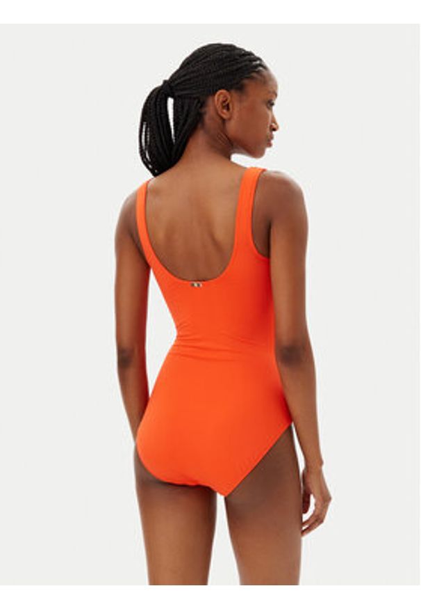 Lauren Ralph Lauren - LAUREN RALPH LAUREN Strój kąpielowy 20201016 Pomarańczowy. Kolor: pomarańczowy. Materiał: syntetyk