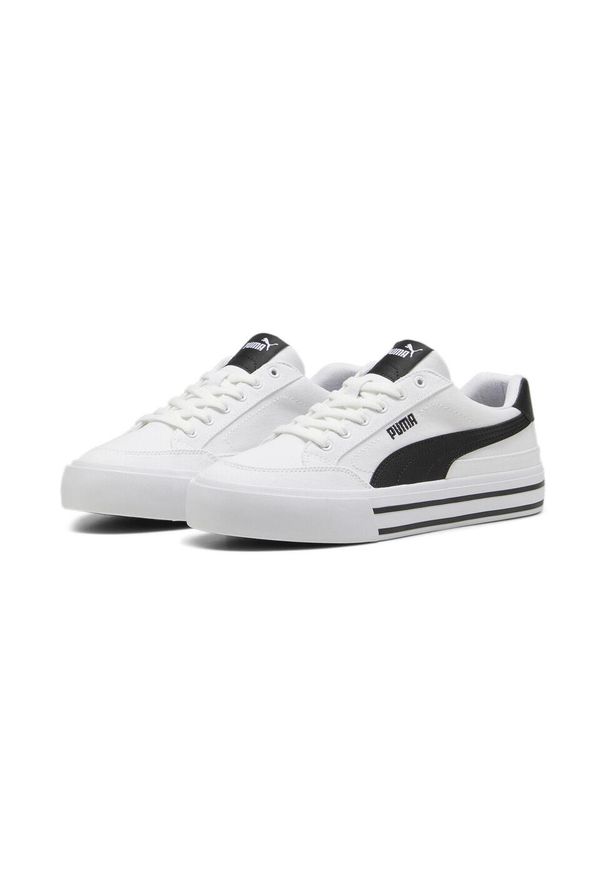 Puma - Sneakersy unisex Court Classic Vulcanised Formstrip PUMA White Black. Kolor: biały, wielokolorowy, czarny