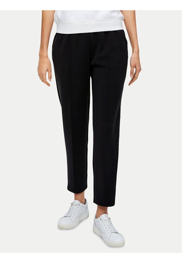 s.Oliver Spodnie materiałowe 2145630 Czarny Slim Fit. Kolor: czarny. Materiał: materiał, syntetyk