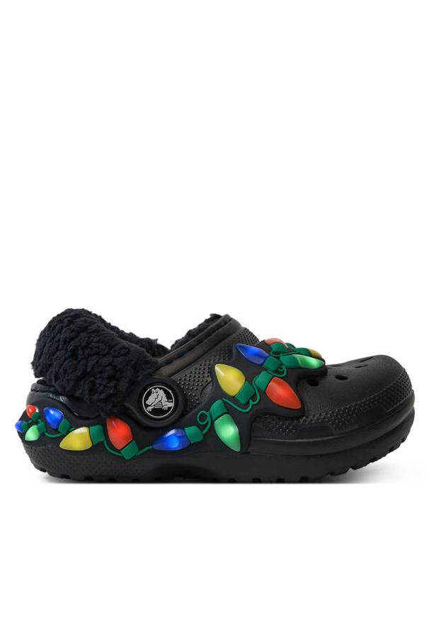 Crocs Klapki Classic Lined Holiday Lights Cgt 212027 Czarny. Kolor: czarny