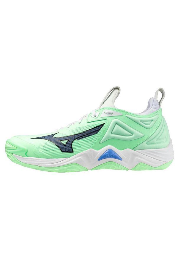 Buty halowe Mizuno Wave Momentum. Kolor: czarny, zielony, wielokolorowy. Model: Mizuno Wave. Sport: piłka ręczna