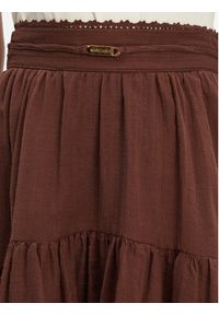 Guess Spódnica maxi 5GGD34 7317A Brązowy Regular Fit. Kolor: brązowy. Materiał: bawełna #3