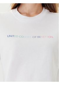 United Colors of Benetton - United Colors Of Benetton T-Shirt 3BL0D109D Biały Relaxed Fit. Kolor: biały. Materiał: bawełna