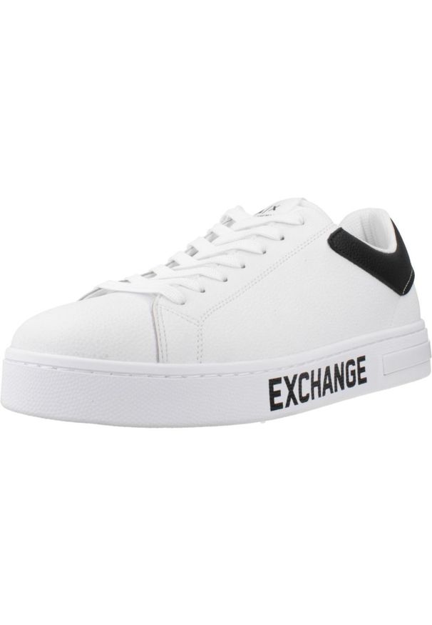 Armani Exchange - Buty ARMANI EXCHANGE XUX216 XV854 Biały. Kolor: biały. Materiał: syntetyk, tkanina