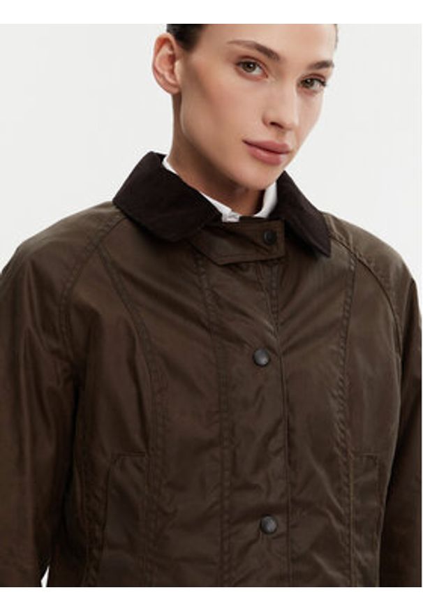 Barbour Kurtka przejściowa Beadnell LWX0667BR31 Brązowy Regular Fit. Kolor: brązowy. Materiał: bawełna