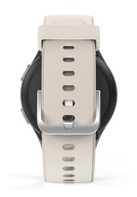 hama - Smartwatch Hama Smartwatch 8900, GPS, AMOLED 1.3, srebrna koperta, beżowy pasek silikonowy. Rodzaj zegarka: smartwatch. Kolor: wielokolorowy, beżowy, srebrny. Styl: elegancki, sportowy #2