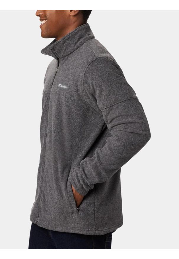 columbia - Sweter Męski Columbia Basin Trail III. Kolor: szary. Materiał: polar. Sezon: zima, jesień, wiosna. Sport: turystyka piesza