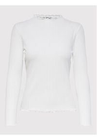 only - ONLY Bluzka Emma 15180040 Biały Slim Fit. Kolor: biały. Materiał: syntetyk, wiskoza #6