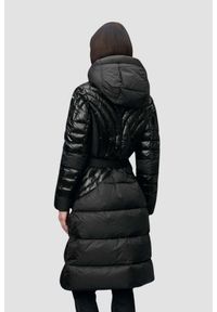 Blauer USA - BLAUER Czarny damski płaszcz Quincy Raincoat Long Jackets, Rozmiar M. Kolor: czarny. Materiał: poliamid, puch