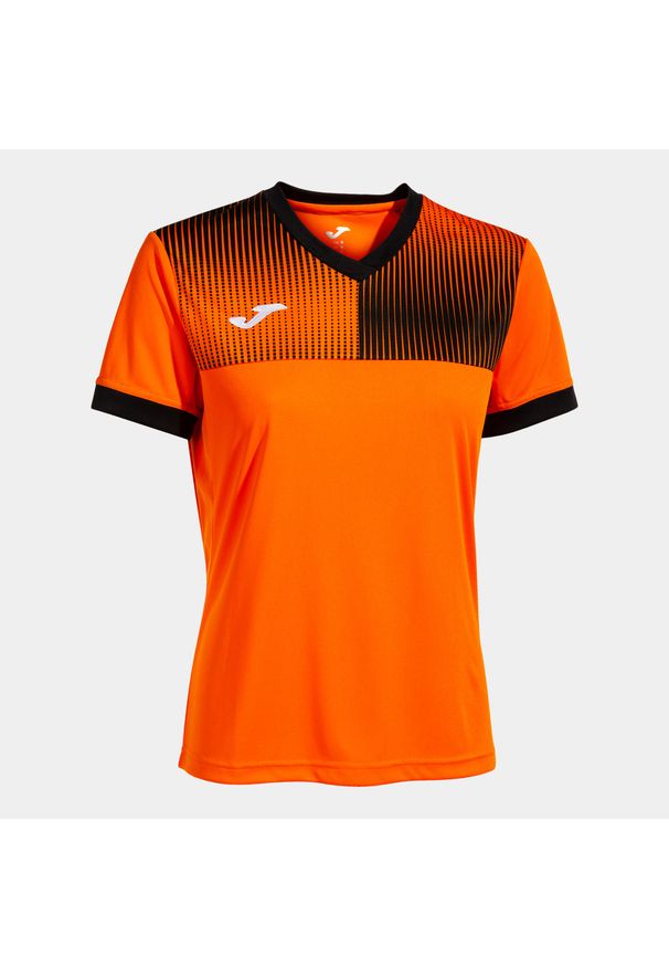 Damski jersey Joma Eco Supernova. Kolor: czarny, pomarańczowy, wielokolorowy. Materiał: jersey. Sport: piłka nożna