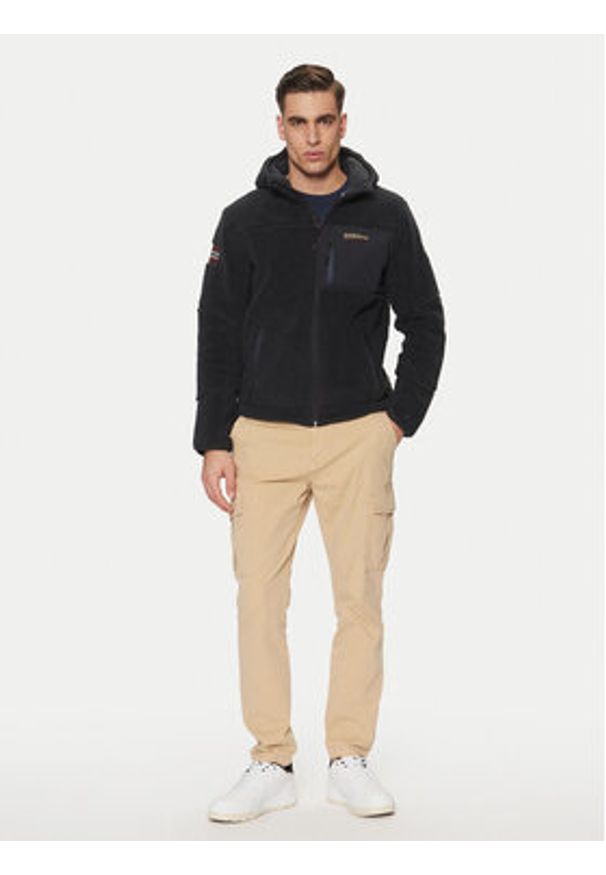 Napapijri Polar Yupik NP0A4GNS Czarny Regular Fit. Kolor: czarny. Materiał: syntetyk