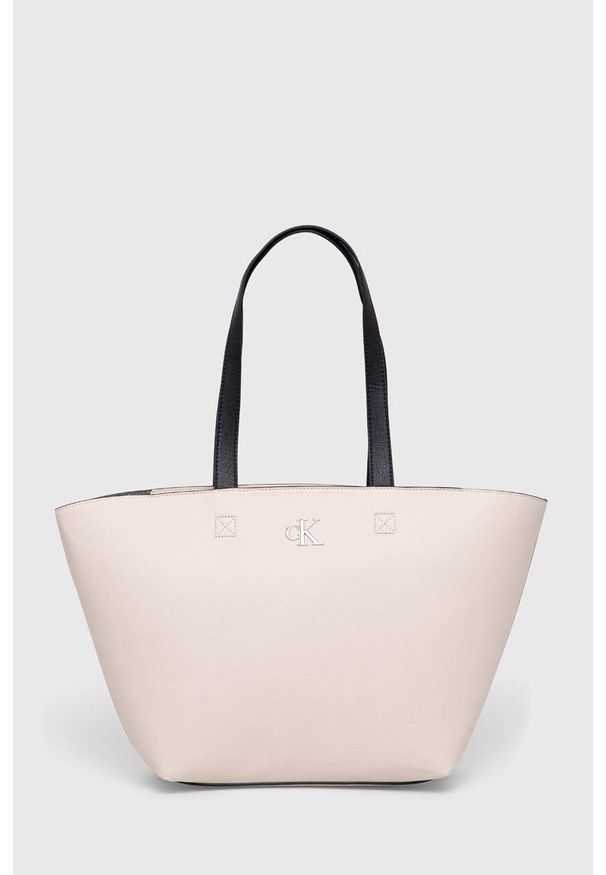 Calvin Klein Jeans torebka kolor różowy. Kolor: różowy