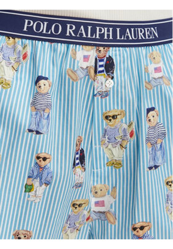 Polo Ralph Lauren Szorty piżamowe 4P0119 Zielony Relaxed Fit. Kolor: zielony. Materiał: bawełna